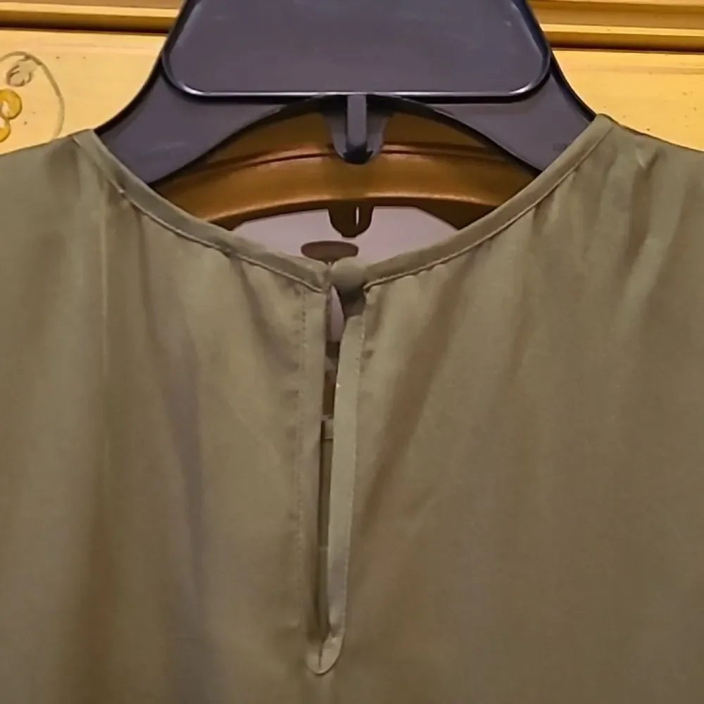 $378 CAMI NYC Winona 100% Silk Dress in Moss XS - Picture 11 of 11